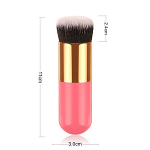 1Pcs New Chubby Pier Foundation Brush Flat Cream Makeup Brushes - Glam Warehouse