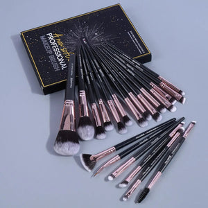 20Pcs Makeup Brushes with Box Professional Cosmetic Powder Eye Shadow Foundation Blush Blending Beauty Tool For Women - Glam Warehouse
