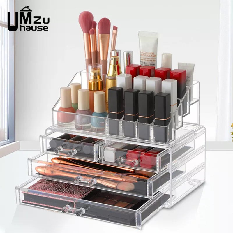 Clear Drawer Makeup Storage Boxes