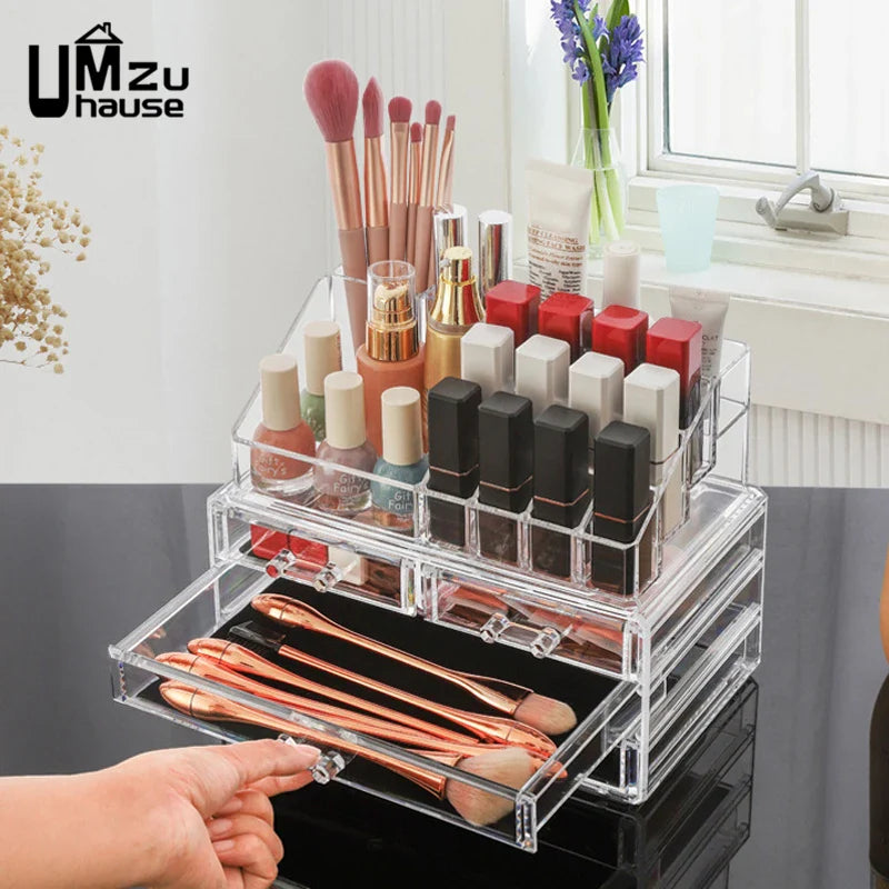 Clear Drawer Makeup Storage Boxes