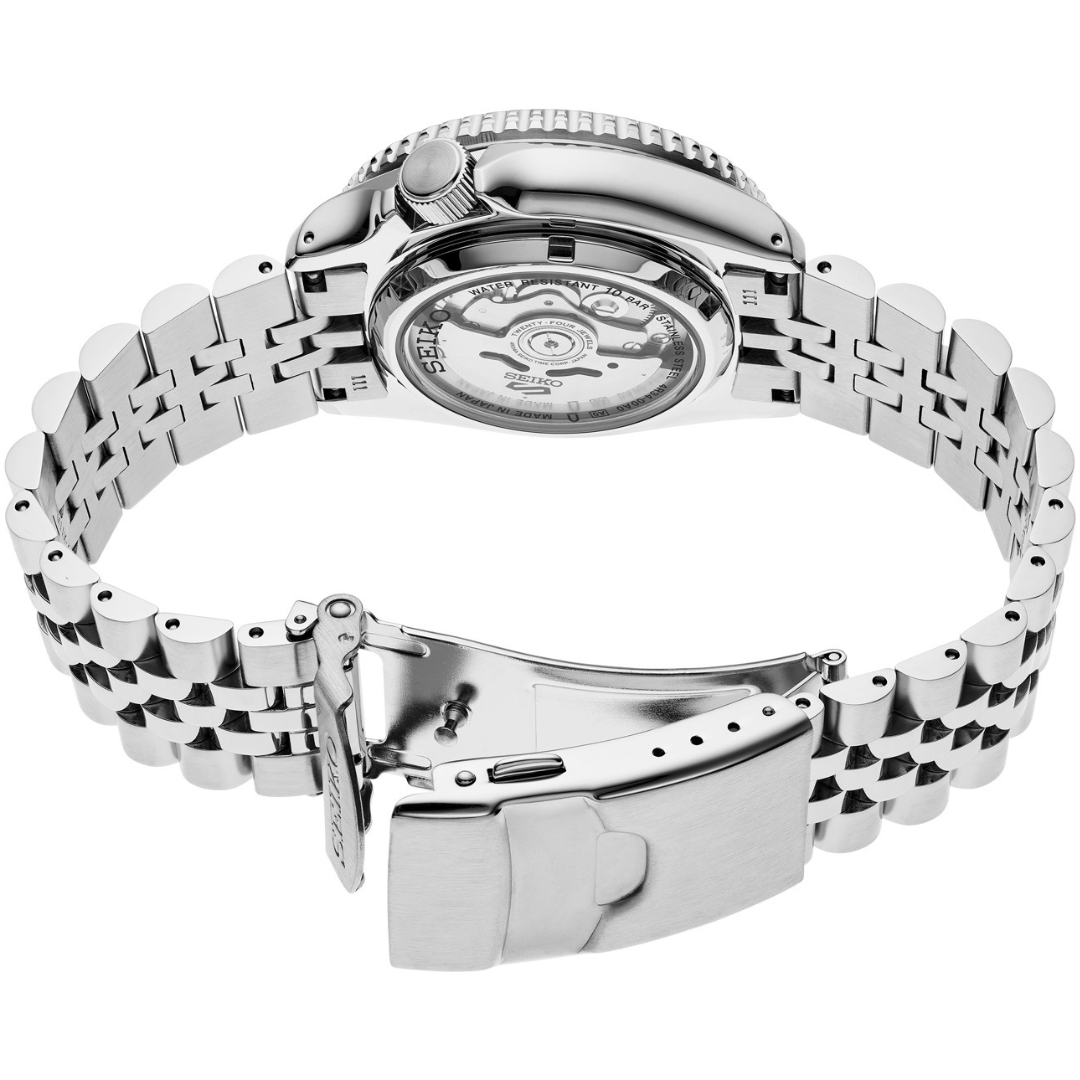 Seiko 5 Sports Gmt Auto Mens Silver Watchssk019k1