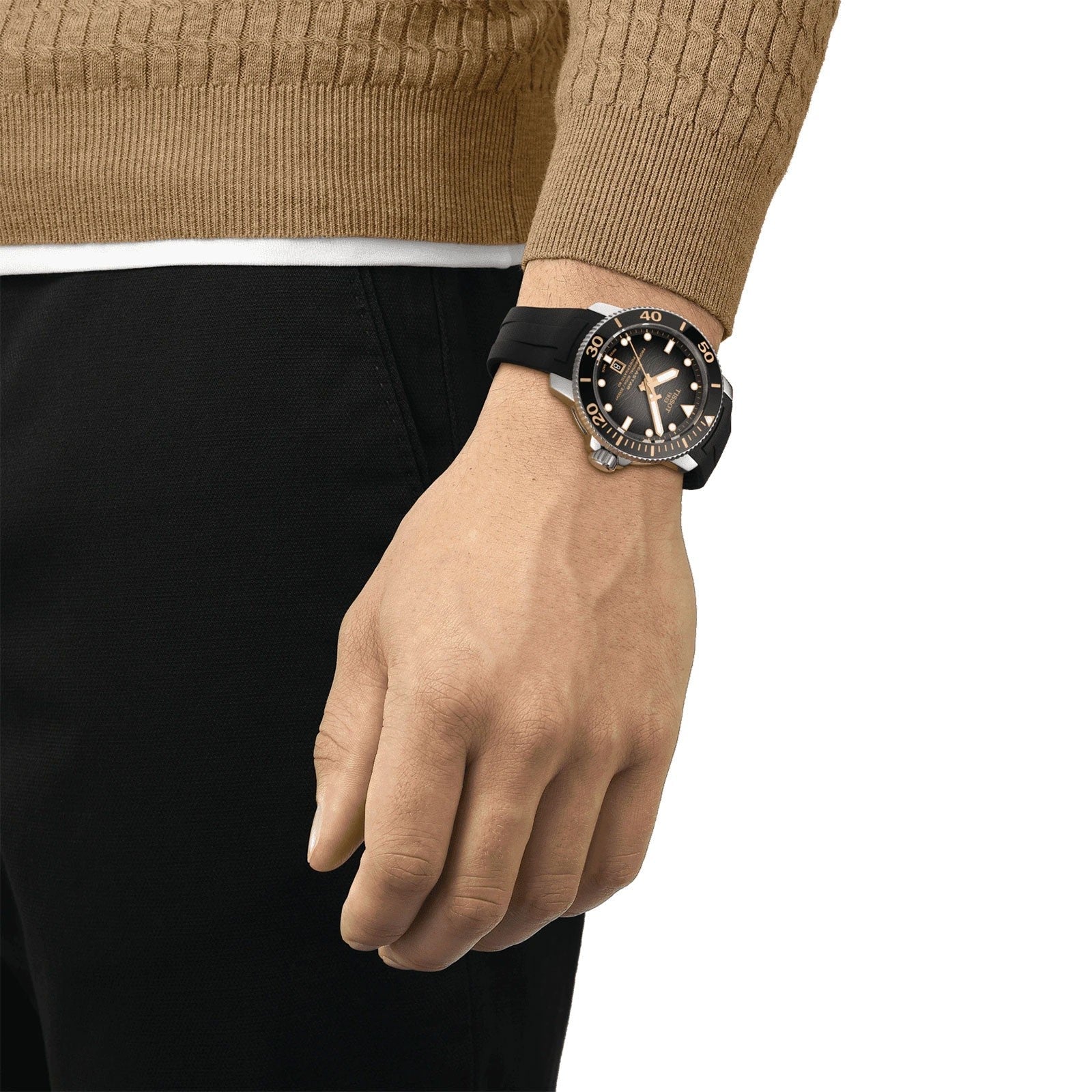 Tissot Seastar 2000 Professional Powermatic 80 Black Rubber T120.607.17.441.01