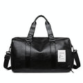 Compact Travel Bag with Shoe Storage - Black