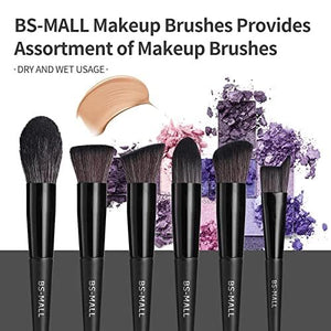 Black Professional Makeup Brush Set (18-Piece): Cruelty-Free, Versatile for Foundation, Blush & Eyeshadow, Ideal for Aussies - Glam Warehouse