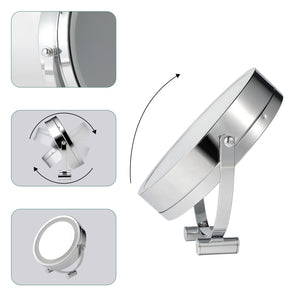 Clevinger San Marino LED Illuminated Makeup, Vanity, and Beauty Mirror - Glam Warehouse