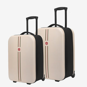 Compact Expandable Foldable Luggage - Reinforced Alloy Handle & Silent Wheels(pink) - Glam Warehouse
