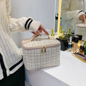 Cosmetic Bag Portable Girl Makeup Bag - Glam Warehouse
