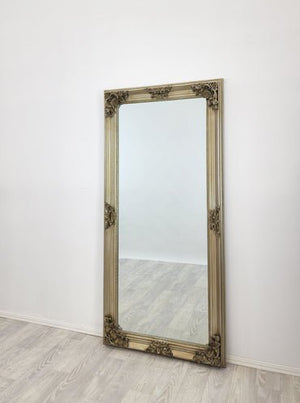 Deluxe French Provincial Ornate Mirror - Champagne - 90cm x 170cm - Glam Warehouse