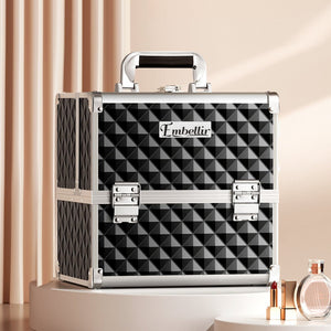 Embellir Makeup Case Beauty Organiser Bag Travel Large Cosmetic Storage Portable - Glam Warehouse