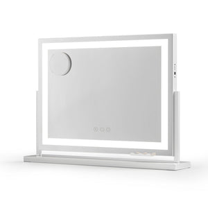 Embellir Makeup Mirror 58x46cm 360~ Rotatable Vanity Mirror with Lights Bright Light Strip Adjustable - Glam Warehouse