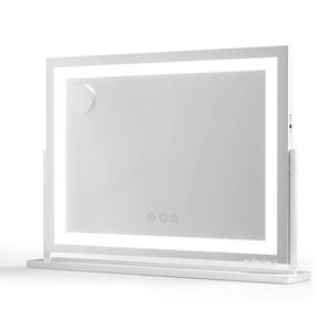 Embellir Makeup Mirror 80x58cm 360~ Rotatable Vanity Mirror with Lights Bright Light Strip Adjustable - Glam Warehouse