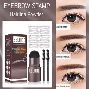 Eyebrow Print Mold Thrush, Lazy Eyebrows Fill Makeup Eyebrow Cake Waterproof Hairline Powder - Glam Warehouse