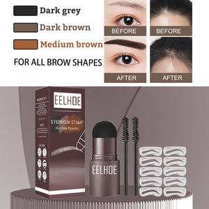 Eyebrow Print Mold Thrush, Lazy Eyebrows Fill Makeup Eyebrow Cake Waterproof Hairline Powder - Glam Warehouse