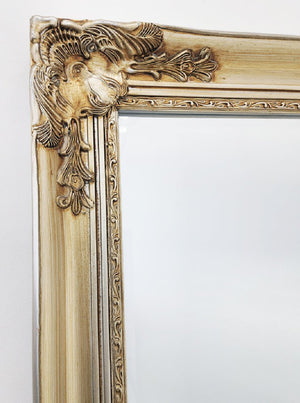French Provincial Ornate Mirror - ANTIQUE CHAMPAGNE - X Large 100cm x 190cm - Glam Warehouse