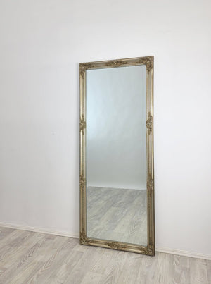 French Provincial Ornate Mirror - Champagne - Medium 70cm x 170cm - Glam Warehouse