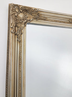 French Provincial Ornate Mirror - Champagne - Medium 70cm x 170cm - Glam Warehouse