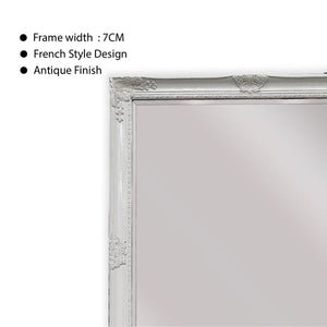 French Provincial Ornate Mirror - White - Small 80cm x 110cm - Glam Warehouse