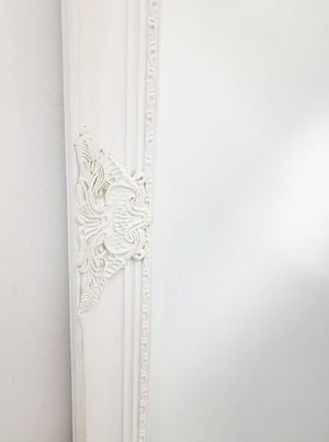 French Provincial Ornate Mirror - WHITE - X Large 100cm x 190cm - Glam Warehouse