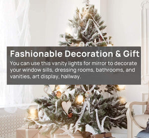 Hollywood Vanity Style LED Makeup Lights Mirror with 3 Color Modes Lights with 10 Dimmable Bulbs (Mirror Not Include) - Glam Warehouse