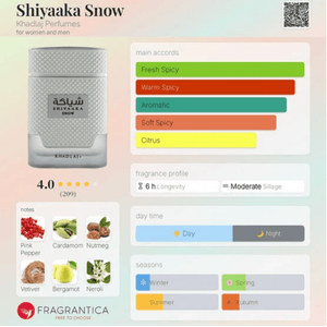 Khadlaj - Shiyaaka Snow Eau de Parfum (100ml) – By Khadlaj - Glam Warehouse