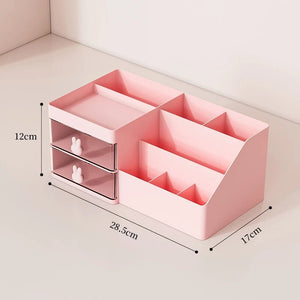Large Capacity Cosmetic Storage Box Makeup Drawer Organizer - Glam Warehouse
