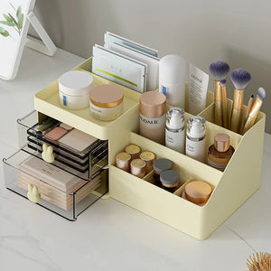 Large Capacity Cosmetic Storage Box Makeup Drawer Organizer - Glam Warehouse
