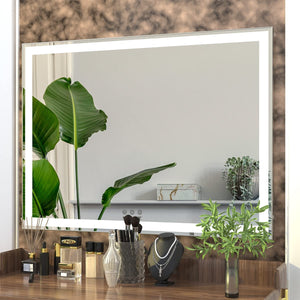 Large Hollywood Makeup Mirror 3 Modes Lighted and Smart Touch Control (92 x 68 cm) - Glam Warehouse