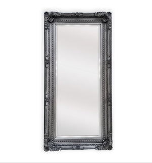 LUX French Provincial Ornate Mirror - Antique Silver - Glam Warehouse