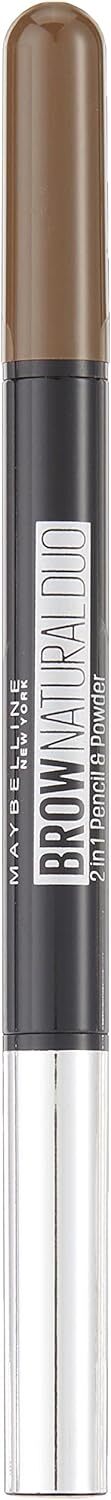 Maybelline New York Natural Eye Brow Duo 2 in 1 Pencil & Powder - Deep Brown - Glam Warehouse