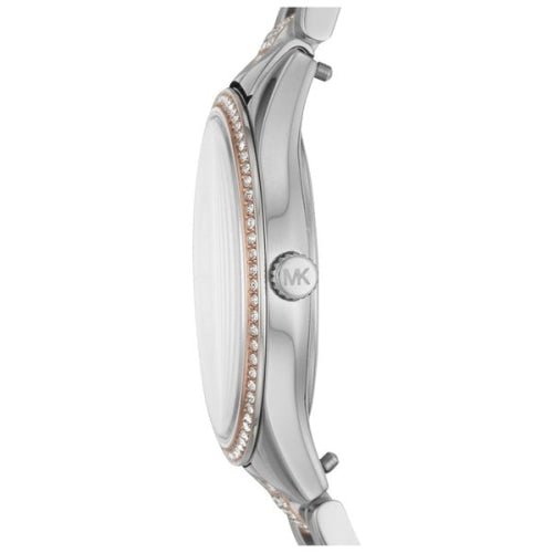 Michael Kors Mk4366 Ladies Lauryn Two Tone Mother Of Pearl Watch
