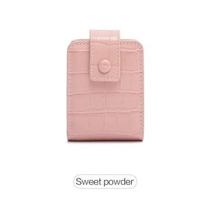 Mini Portable Lipstick Bag With Mirror - Glam Warehouse