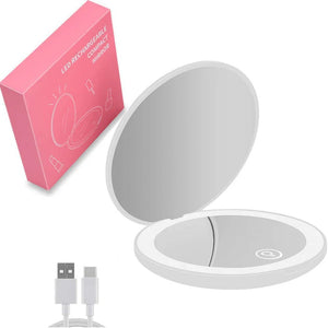 Mini Travel LED Makeup Mirror - Glam Warehouse