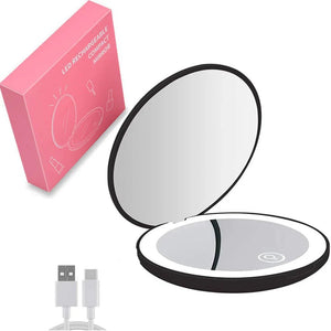 Mini Travel LED Makeup Mirror - Glam Warehouse