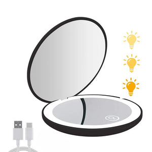 Mini Travel LED Makeup Mirror - Glam Warehouse