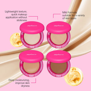 Moisturizing Balm Foundation - Lightweight Texture, Long-Lasting Natural Coverage(Brown) - Glam Warehouse