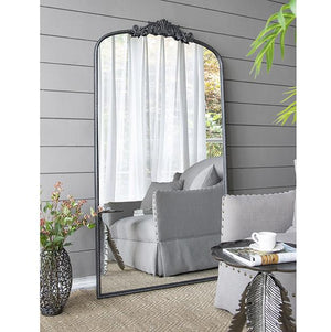 ORNATE METALLIC FLOOR MIRROR - Glam Warehouse