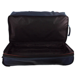 Pierre Cardin Trolley Bag Large Soft Travel Luggage Wheeled Duffle 82 Cm - Navy - Glam Warehouse