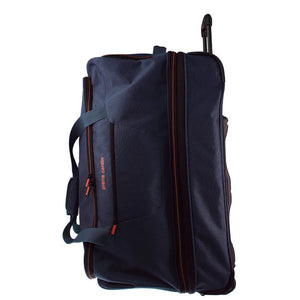 Pierre Cardin Trolley Bag Large Soft Travel Luggage Wheeled Duffle 82 Cm - Navy - Glam Warehouse