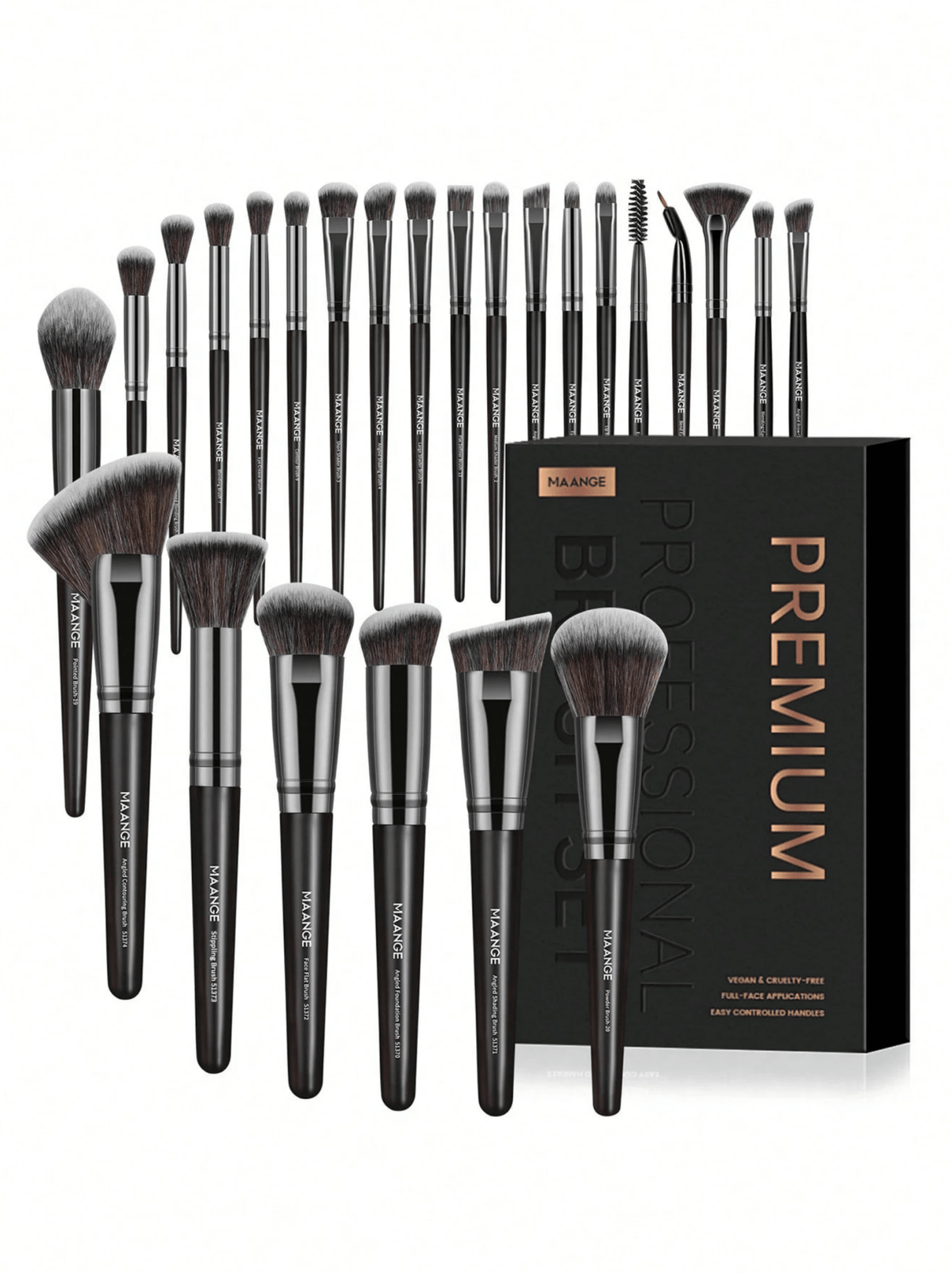 Premium 25-Piece Makeup Brush Set - Glam Warehouse