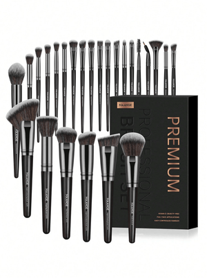 Premium 25-Piece Makeup Brush Set - Glam Warehouse