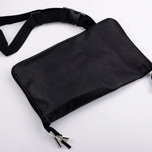 Professional Makeup Brush Waist Bag With Zipper Belt - Glam Warehouse