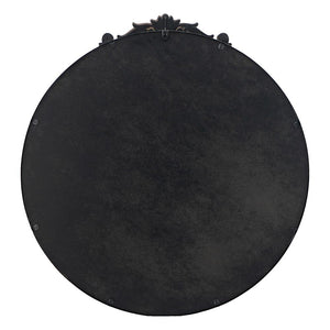 ROUND ORNATE METALLIC WALL MIRROR - Glam Warehouse