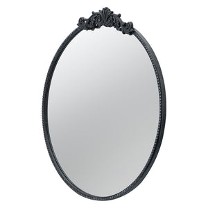 ROUND ORNATE METALLIC WALL MIRROR - Glam Warehouse