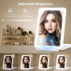 Touch Screen Makeup Mirror With LED Lamp - Glam Warehouse