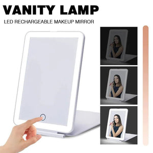 Touch Screen Makeup Mirror With LED Lamp - Glam Warehouse