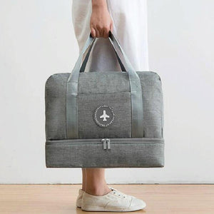 Travel-ready Waterproof Beach Bag with Double Layer Design - Tiffany Blue - Glam Warehouse