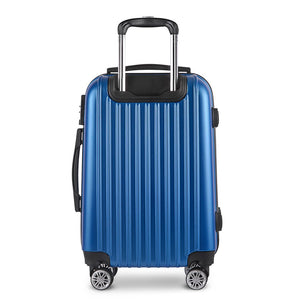 Wanderlite 28 Inch Luggage with TSA Lock Spinner Carry On Hard Shell Travel Suitcase Luggage Case Blue - Glam Warehouse