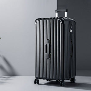 Wanderlite 32" Trunk Luggage Suitcase Travel 5 Wheels Type-C Port TSA Black - Glam Warehouse