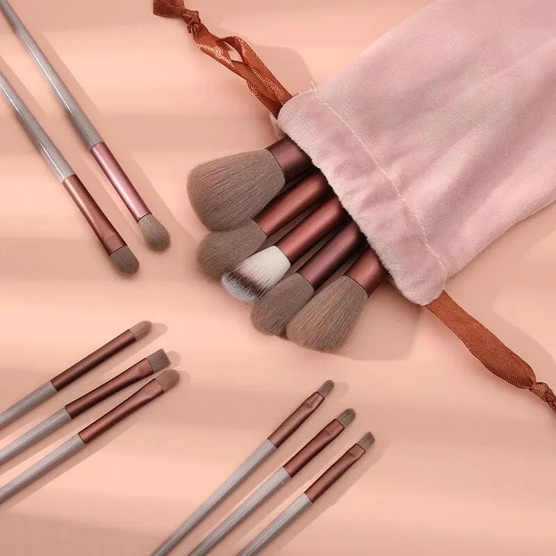 13 PCS Makeup Brushes Set Eye Shadow Foundation - Glam Warehouse
