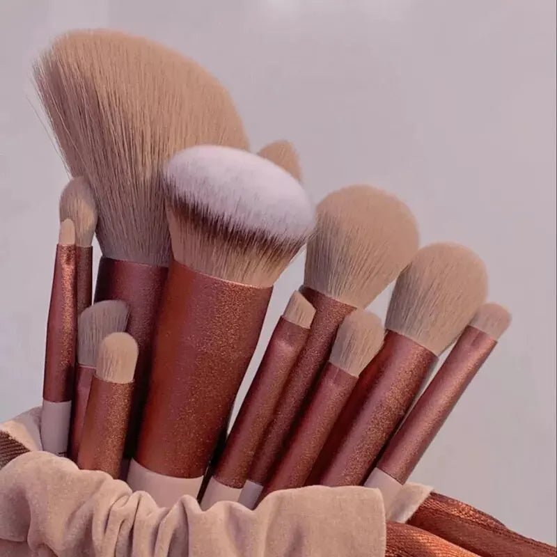 13 PCS Makeup Brushes Set Eye Shadow Foundation - Glam Warehouse